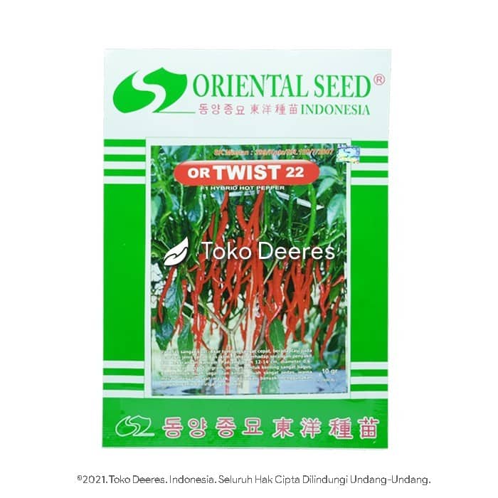 Benih Cabe Keriting, OR Twist 22, Oriental Seed a