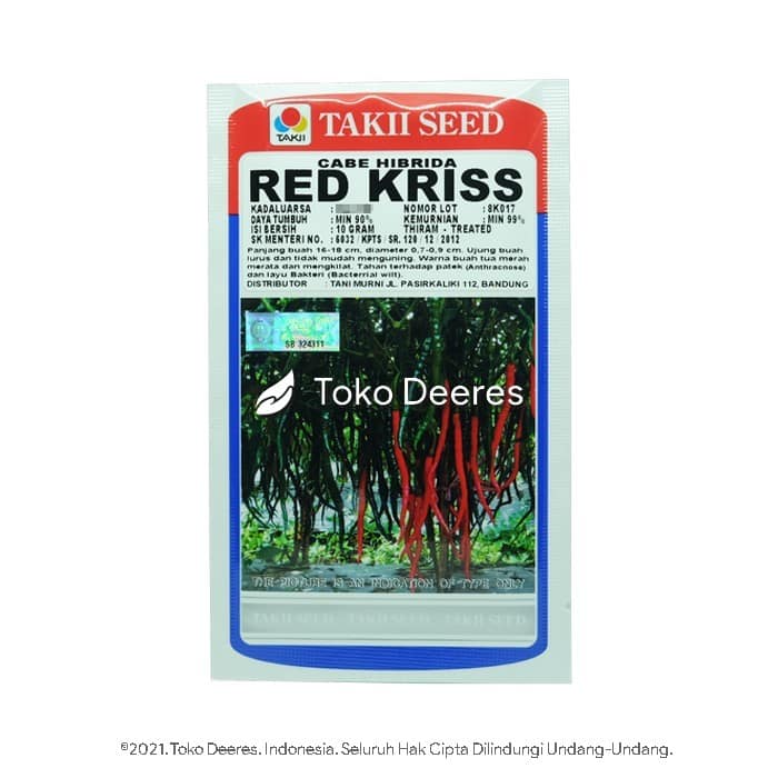 Benih Cabe Keriting, Red Kriss, Takii Seed