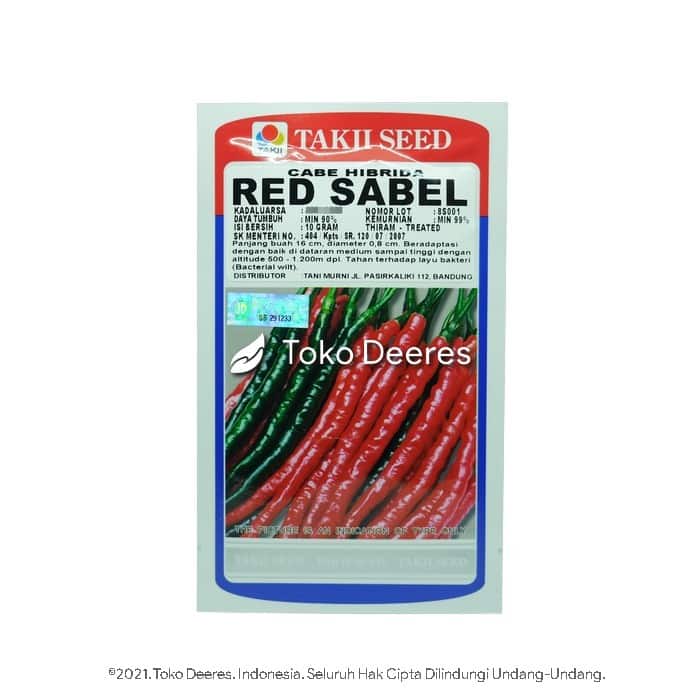Benih Cabe Keriting, Red Sabel, Takii Seed
