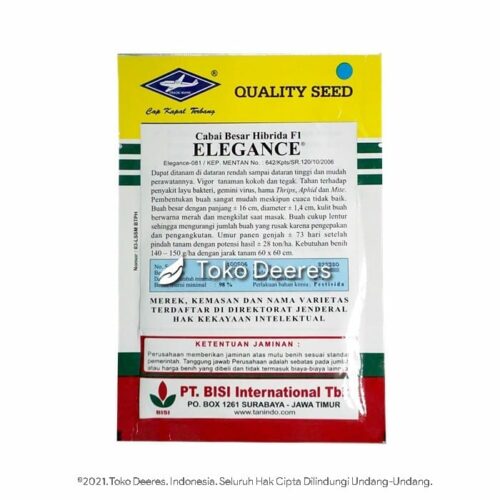 Benih Cabe Besar - Elegance - 10 gr - Cap Kapal Terbang