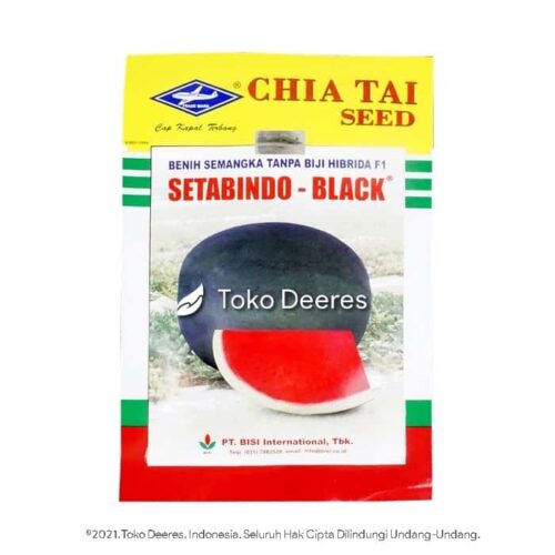 Benih Semangka Merah Non Biji - Setabindo Black - 20 gram - Cap Kapal Terbang