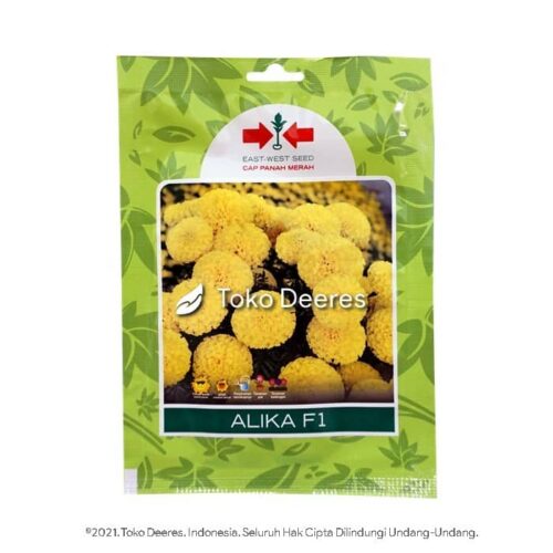 Benih Bunga Marigold - Alika F1 - 100 btr - Cap Panah Merah a