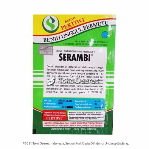 Benih Cabai Keriting - Serambi - 10 g - Benih Pertiwi