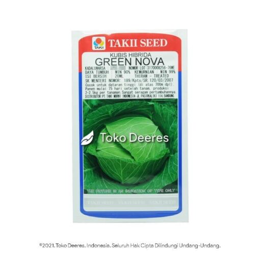 Benih Kubis - Green Nova - 20 ml - Takii Seed a