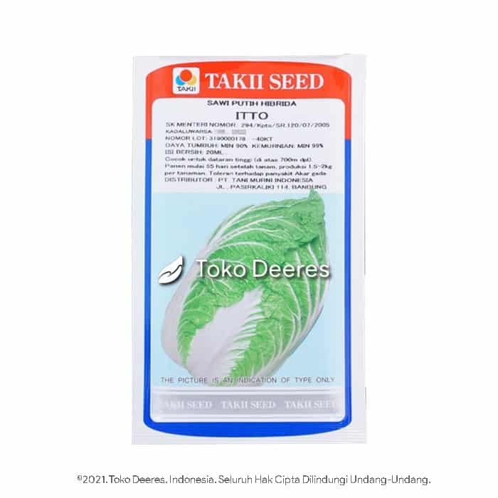 Jual Benih Sawi Putih Itto 20 Takii Seed Tokder