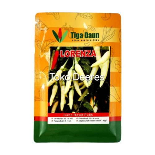 Benih Cabe Rawit Putih - Lorenza - 10 gr - Tiga Daun