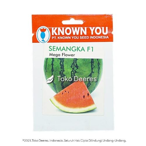 Benih Semangka Merah Biji - Mega Flower F1 - 20 btr - Known You Seed