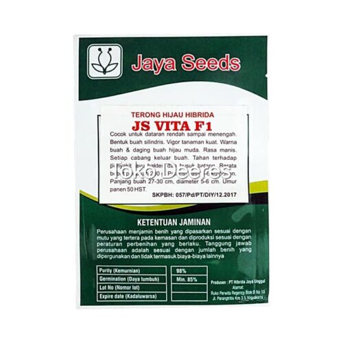 Benih Terong Hibrida - JS VITA F1 - 10 gr - Jaya Seeds